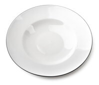 Hlboký tanier s čiernym okrajom SIMPLE 30x5cm