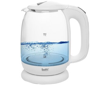 Sklenená rychlovarná kanvica. 1,7L Curtis-biela