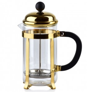 Kávovar pretláčací 600ml na kávu,čaj ANA French press zlatej farby