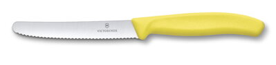 nôž VX 11cm 6.7836.L118 zubkovaný žltý