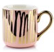 porcelánová šálka na kávu alebo čaj zlato-ružovej farby