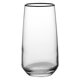 Poháre long dring Sevilla s čiernym okrajom 6ks 480ml